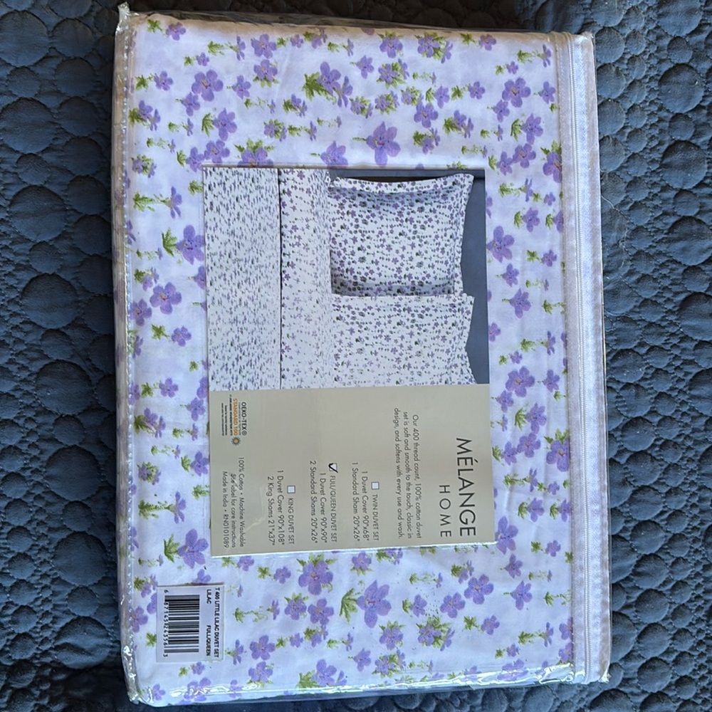 Melange Home 400 thread count, 100% cotton full/queen duvet